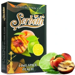 Тютюн Serbetli Lime Spiced Peach (Пряний Персик Лайм) 50гр купить