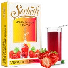 Тютюн Serbetli Strawberry Lemonade (Полуничний Лимонад) 50гр купить
