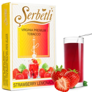 Тютюн Serbetli Strawberry Lemonade (Полуничний Лимонад) 50гр
