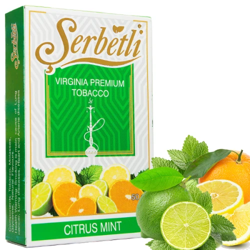 Тютюн Serbetli Citrus Mint (Цитрус М'ята) 50гр (ПОТЕКШИЙ) купить