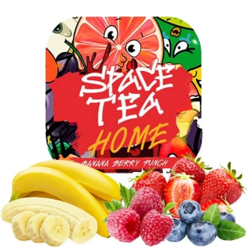Бестабачная Смесь Space Tea Banana Berry Punch (Банан Ягоды Пунш) 40гр купить