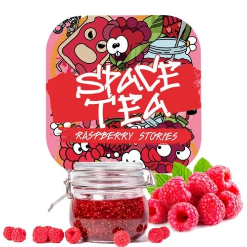 Бестабачная Смесь Space Tea Raspberry Stories (Малина) 40гр купить