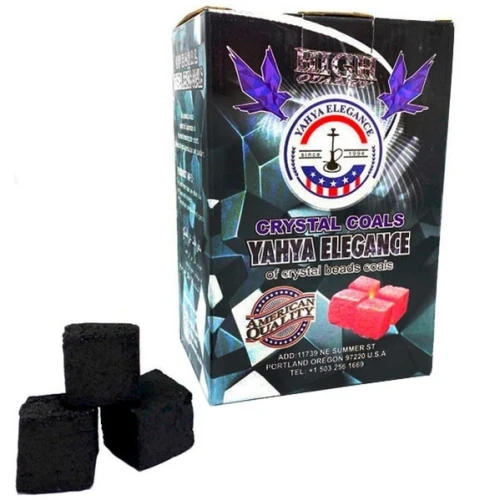 Вугілля Кокосове Yahya Elegance Crystal (Яха Елеганс Кристал) 1 кг купить