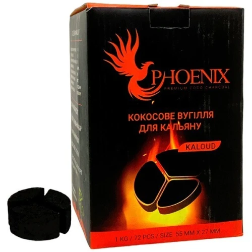 Уголь Кокосовый Phoenix (Под Калауд 72 кубика) 1кг купить
