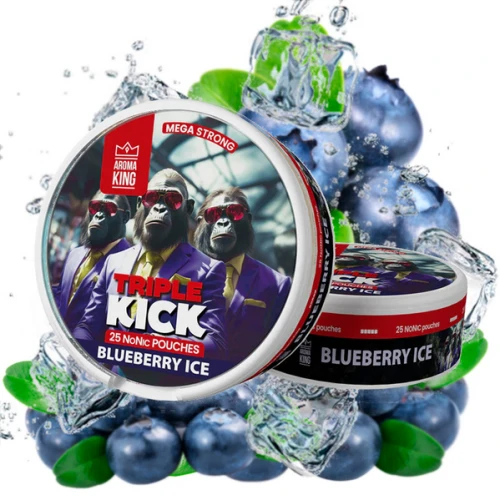 Снюс Aroma King Triple Kick Blueberry Ice (Черника Лёд) купить