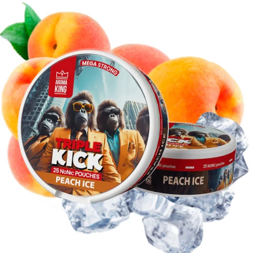 Снюс Aroma King Triple Kick Peach Ice (Персик Лёд) купить
