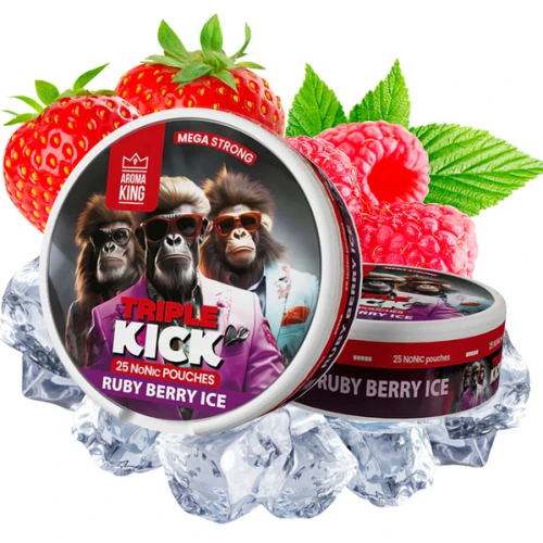 Снюс Aroma King Triple Kick Ruby Berry Ice (Руби Ягода Лёд) купить
