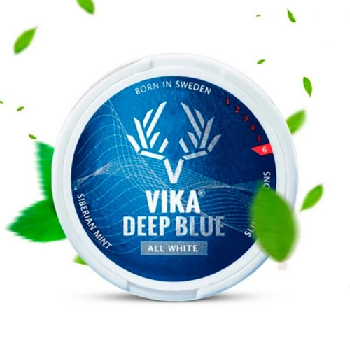 Снюс Vika Deep Blue All White Siberian Mint (Сибирская Мята) купить